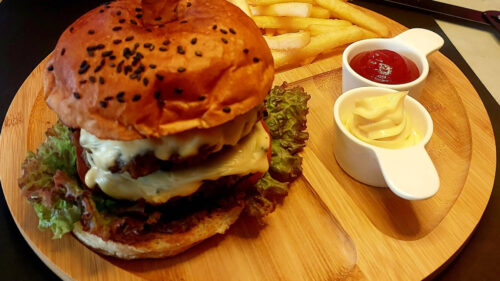 Double Cheese Deluxe Burger