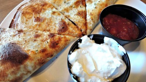 quesadilla, sour cream, salsa, chicken, cheese, mexican food, oven roasted, brown chicken, quesadilla, quesadilla, quesadilla, quesadilla, quesadilla