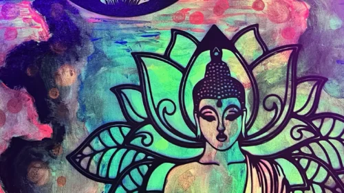 Blissful Buddha - Framed Wall Art - p3500 Blissful Buddha