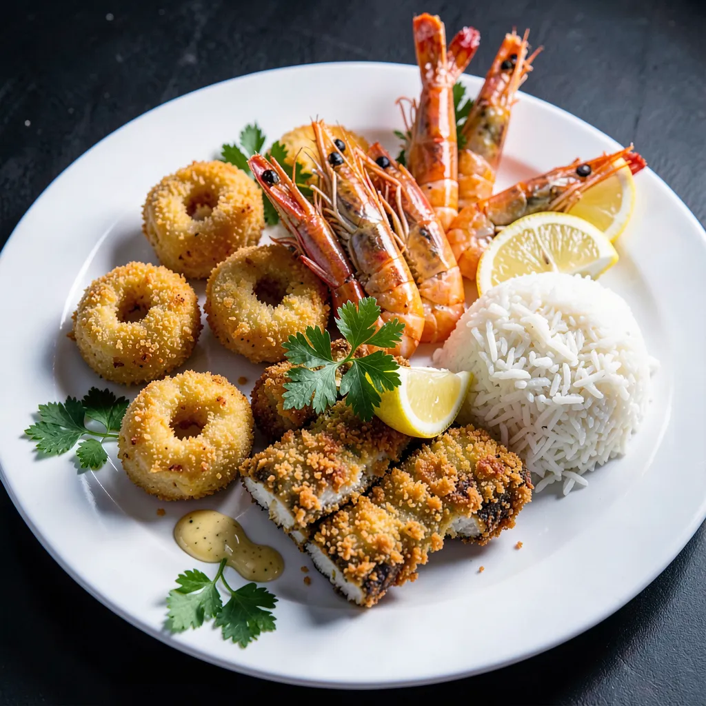 Seafood Platter with Rice