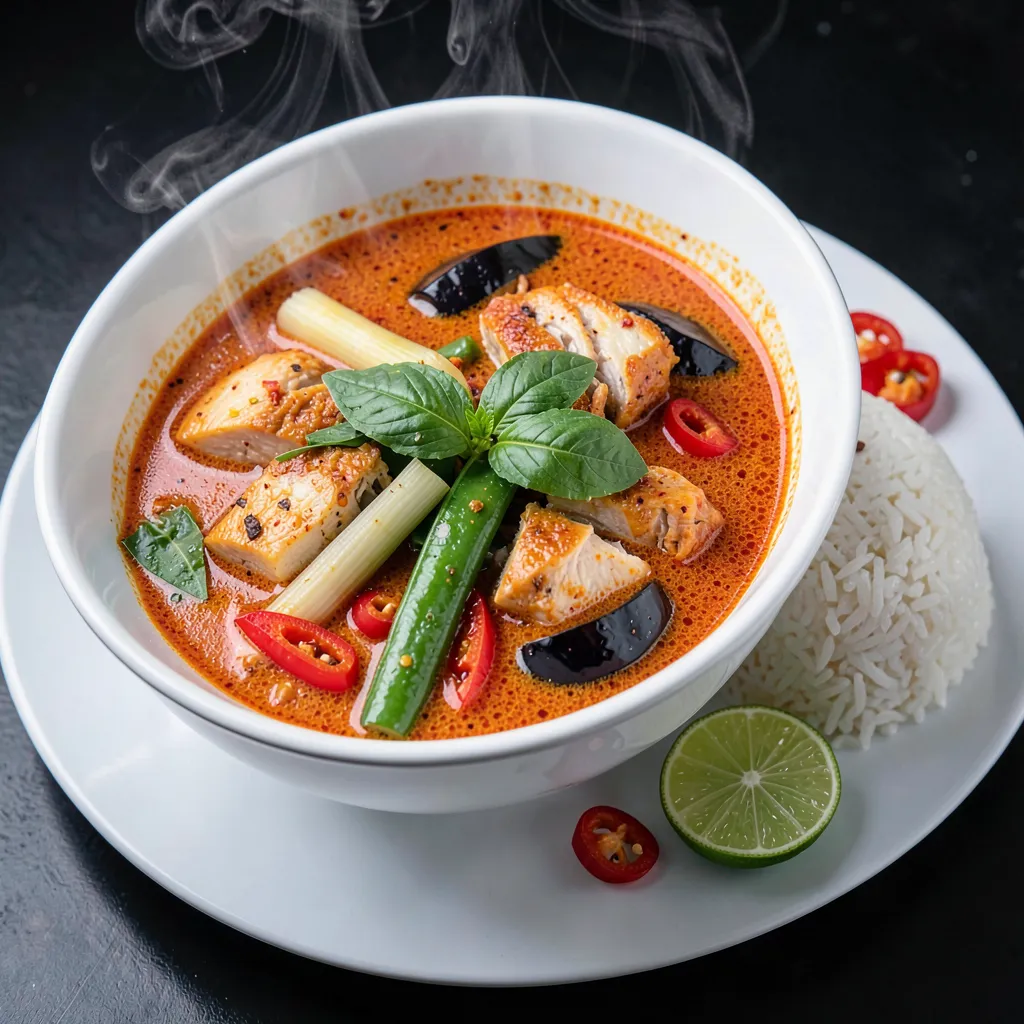 Thai Red Curry with Rice - Sample Thai Red Curry with Rice