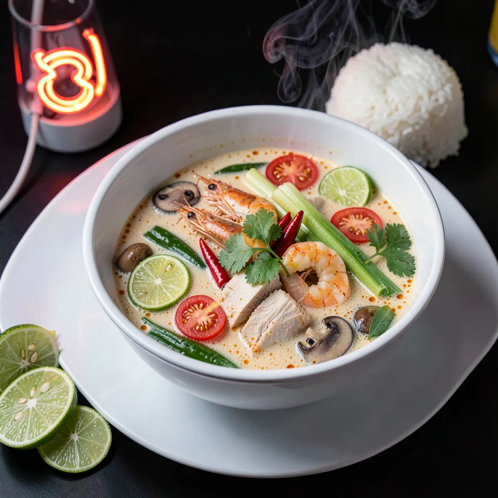 Thai Tom Yum Goong with Rice